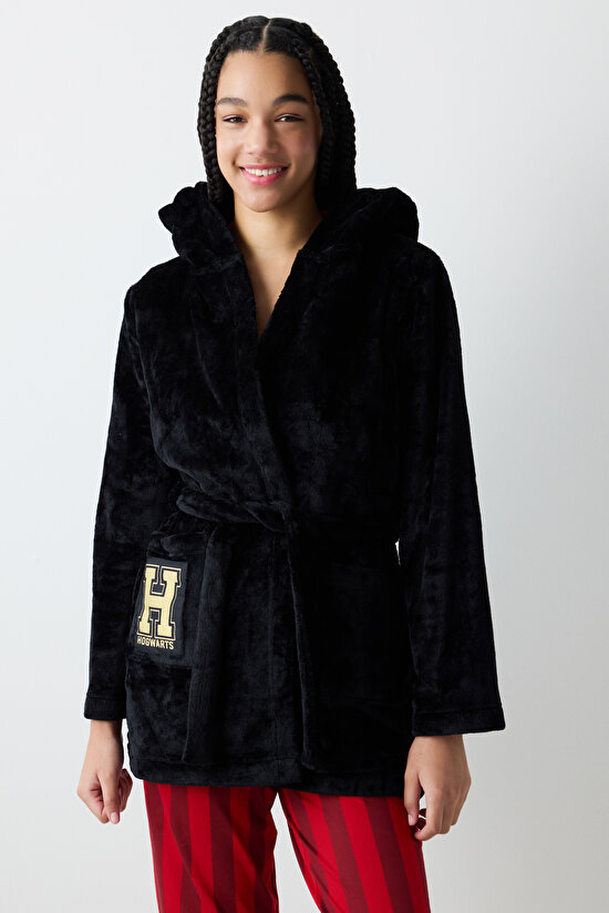 Harry Potter Fluffy Black Robe - 3
