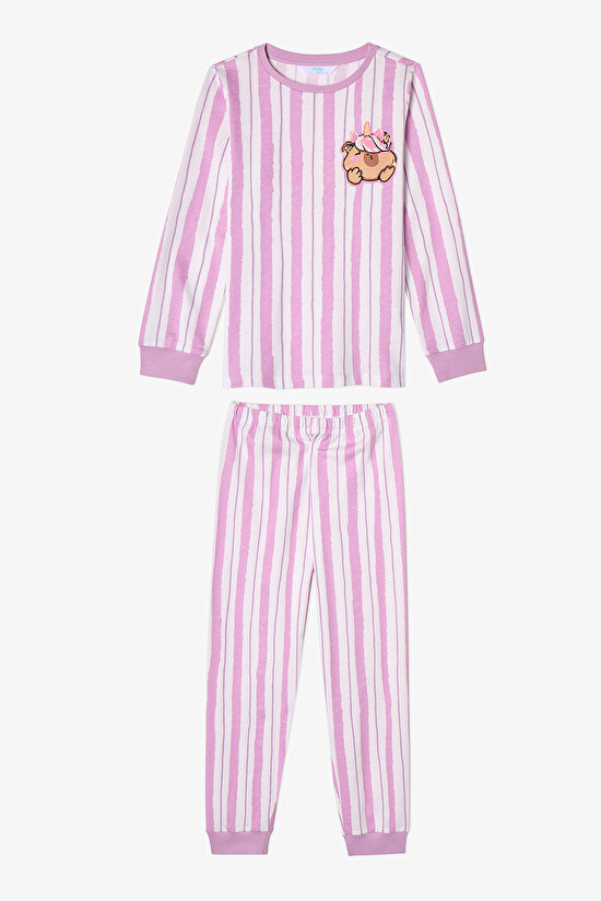 Girls' Capy Community Long Sleeve 2 Pack Pyjama Set - 2