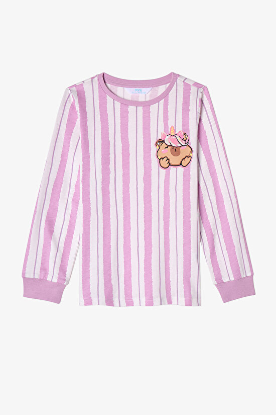 Girls' Capy Community Long Sleeve 2 Pack Pyjama Set - 3