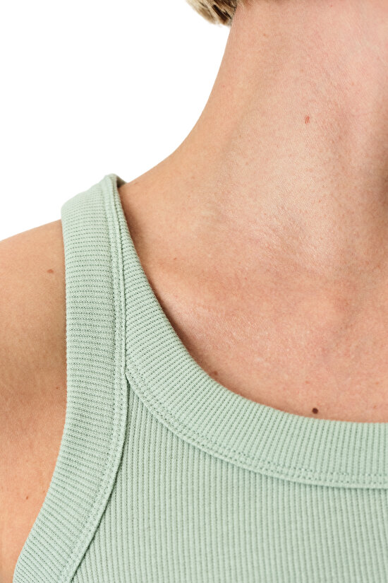 Açık Yeşil Isla Pamuklu Şortlu Pijama Takımı - 3