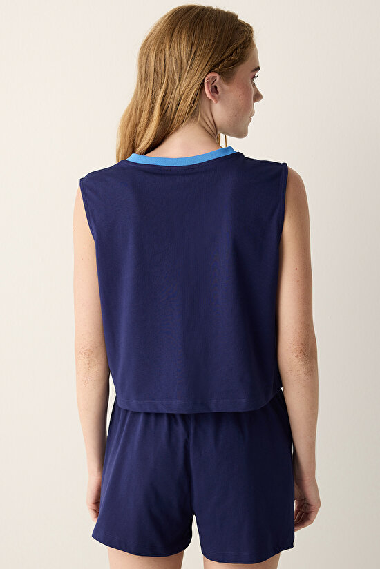 Sanrio Navy Navy Blue Shorts PJ Set - 4