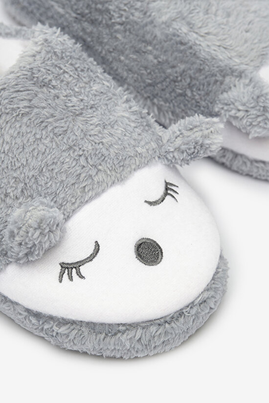 Blue Fluffy Açık Mavi Terlik - 4