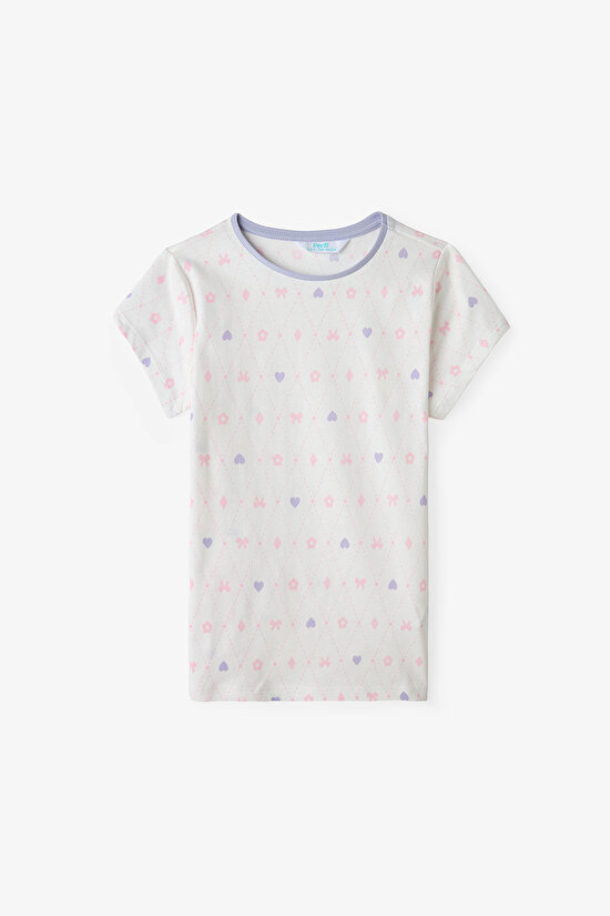 Koyu Lila Kız Çocuk Diamond 2'li Pijama Takımı - 6