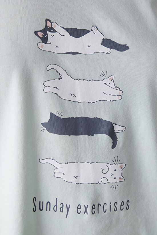 Cute Cats Pijama Şort Set - 3