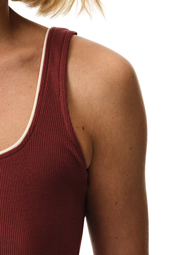 Burgundy Sisterhood Tank Pajama Top - 3