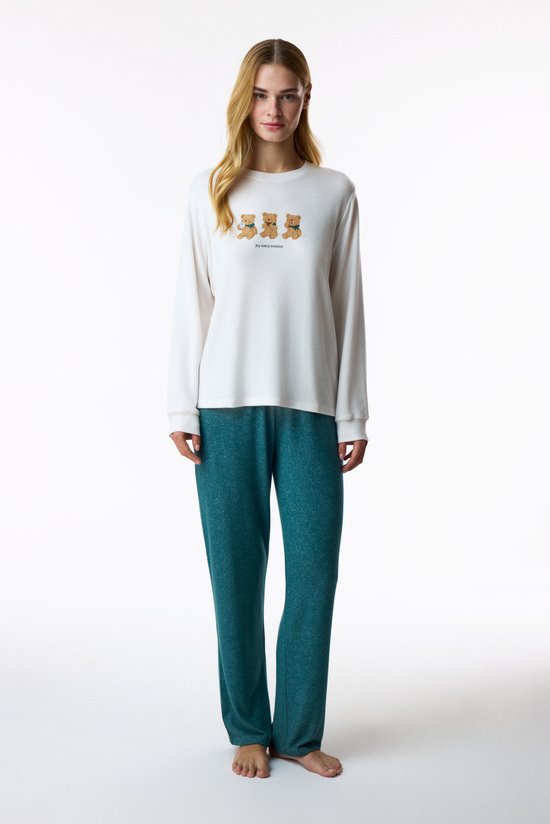 Yeşil Happy Bear Pijama Altı - 3