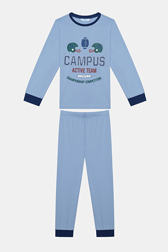 Boys Baseball 2in1 Multi Colour PJ Set - 5