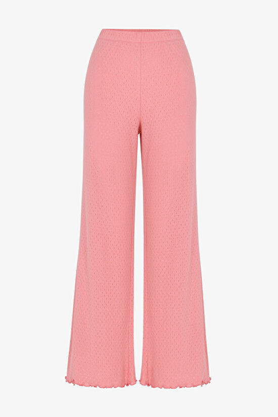 Pembe Dusty Rose Pointel Pijama Altı - 1