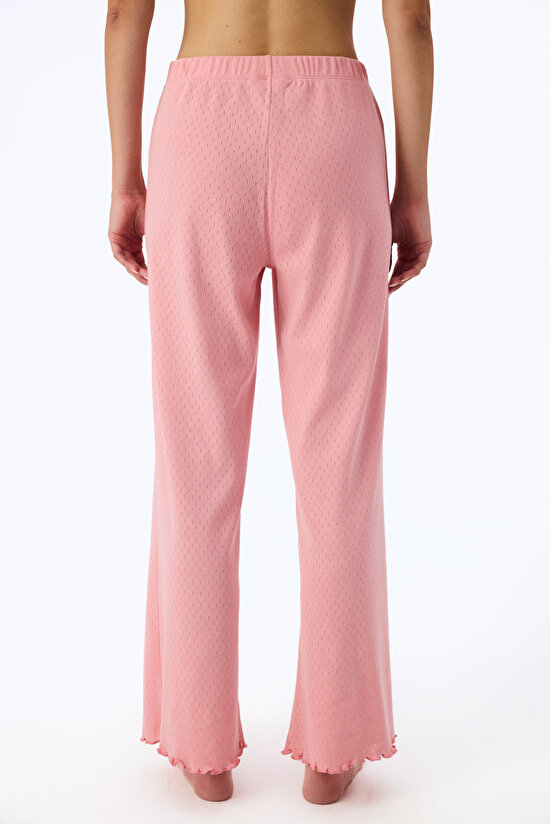 Pembe Dusty Rose Pointel Pijama Altı - 2