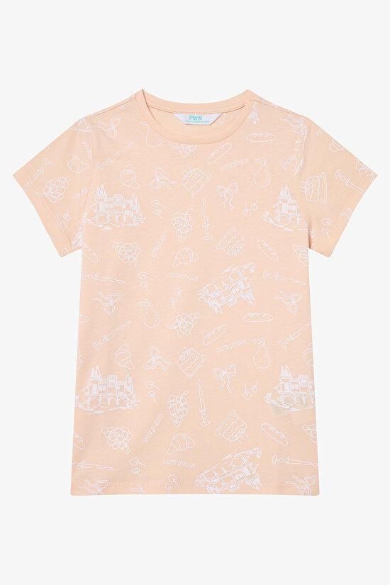 Kız Çocuk Cote D'Azur Pamuklu Çok Renkli 2li Pijama Takımı - 4