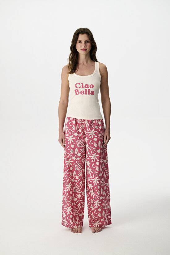 Gül Kurusu Ciao Pantolon Pijama Takımı - 3