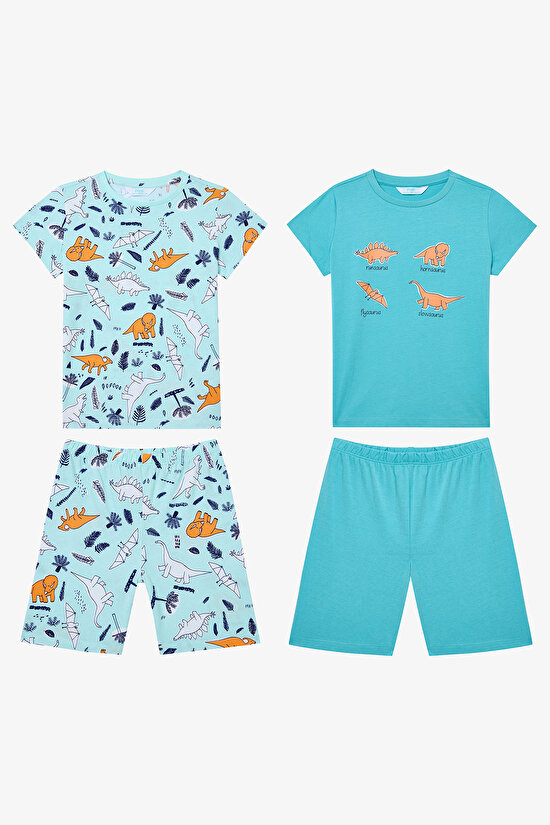 Boys Sleepysaurus 2in1 Multi Colour PJ Set - 1