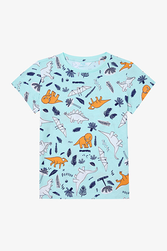 Erkek Çocuk Sleepysaurus Pamuklu 2li Çok Renkli Pijama Takımı - 3