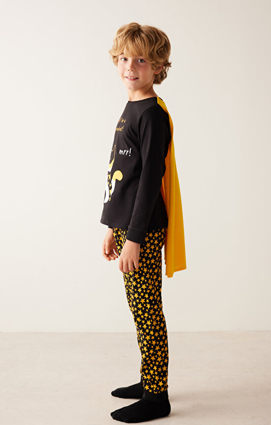 B.SCAREDY CAT LS PJ SE, 11-12, BK3 SIYAH - 4