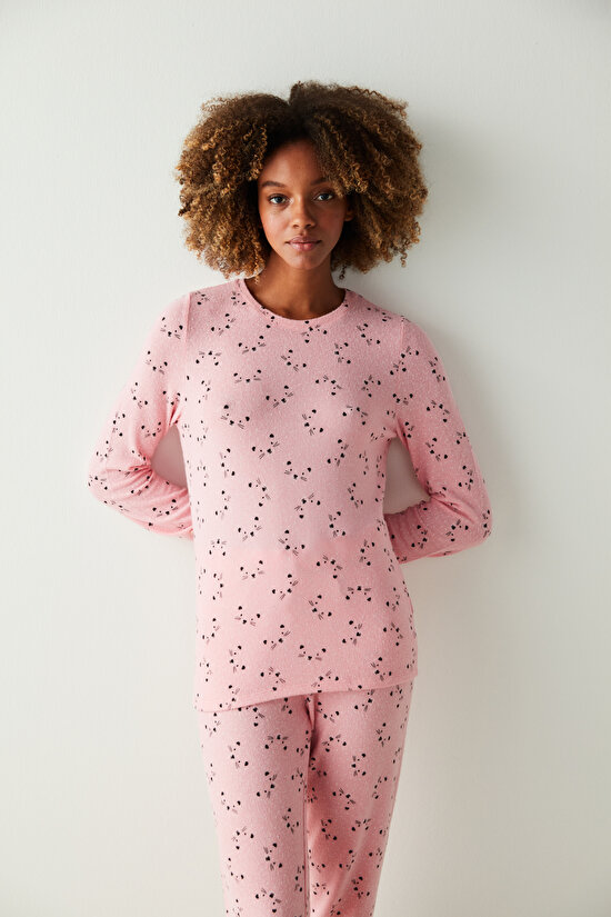 CUTIE FACE LS PANT SET, L, PN64 PEMBE - 3