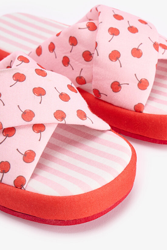 Optical White Cherries Slippers - 3