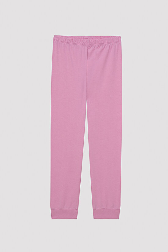 Kız Çocuk Mammoth Çok Renkli 2li Pijama Takımı - 4