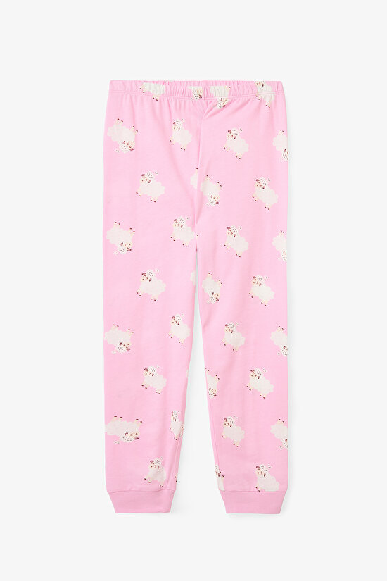 Kız Çocuk Yoyo Oyun Desenli Pamuklu 2'li Pijama Takımı - 7