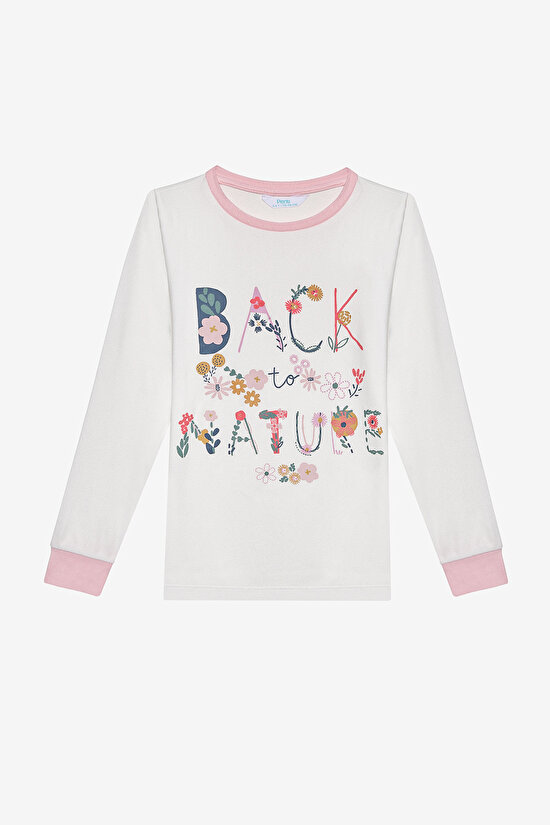 Kız Çocuk Nature Antik Yeşil Pijama Takımı - 4