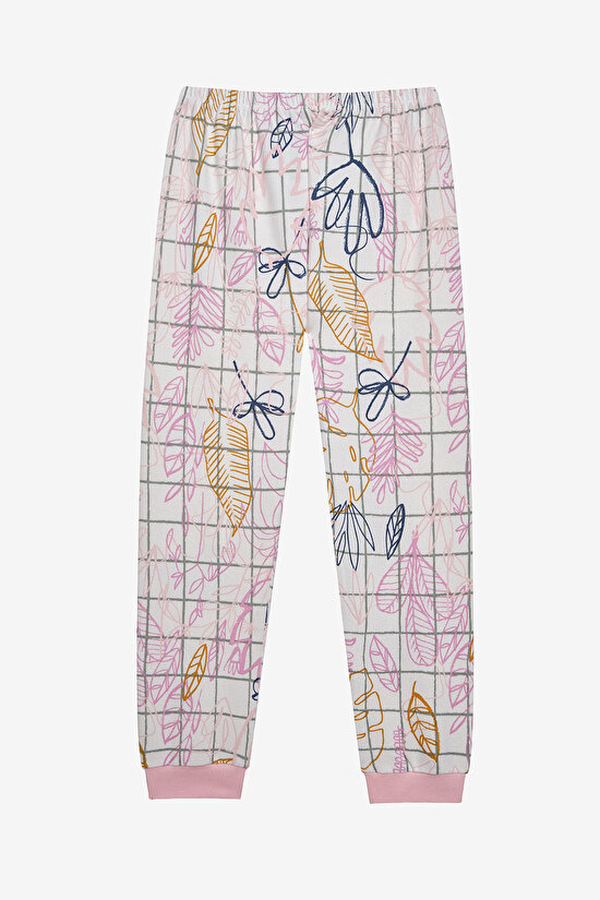 Kız Çocuk Nature Antik Yeşil Pijama Takımı - 5