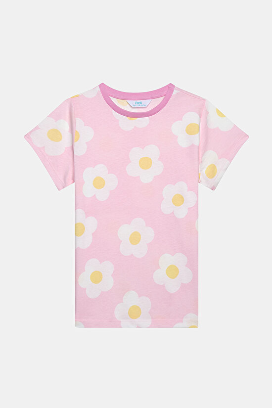 Kız Çocuk Daisy  Çok Renkli Pijama Takımı - 5