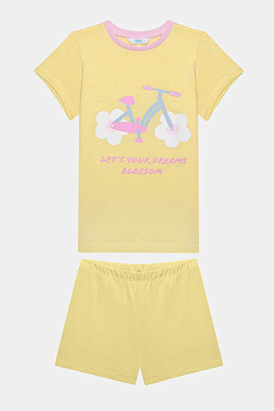 Kız Çocuk Daisy  Çok Renkli Pijama Takımı - 7