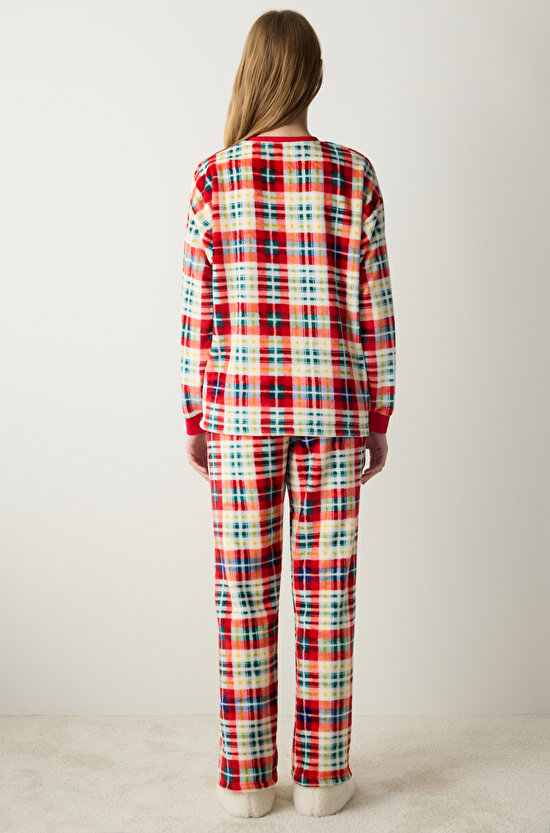 Cold Outside Çok Renkli Pantolon Pijama Takımı - 4