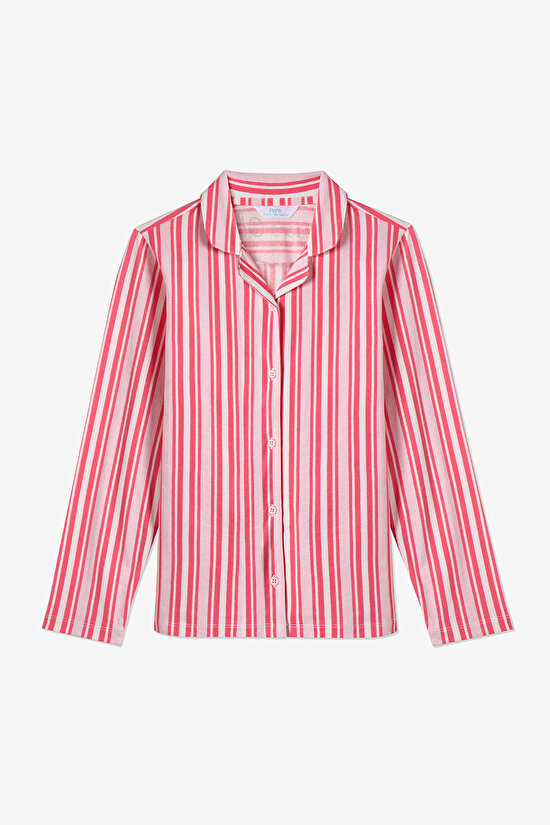 Pink Girls Pink Cozy Club Shirt Pajama Set - 2