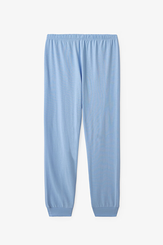 Mavi Erkek Çocuk Cute Tiger 2'li Pijama Takımı - 4