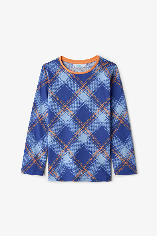 Mavi Erkek Çocuk Cute Tiger 2'li Pijama Takımı - 6