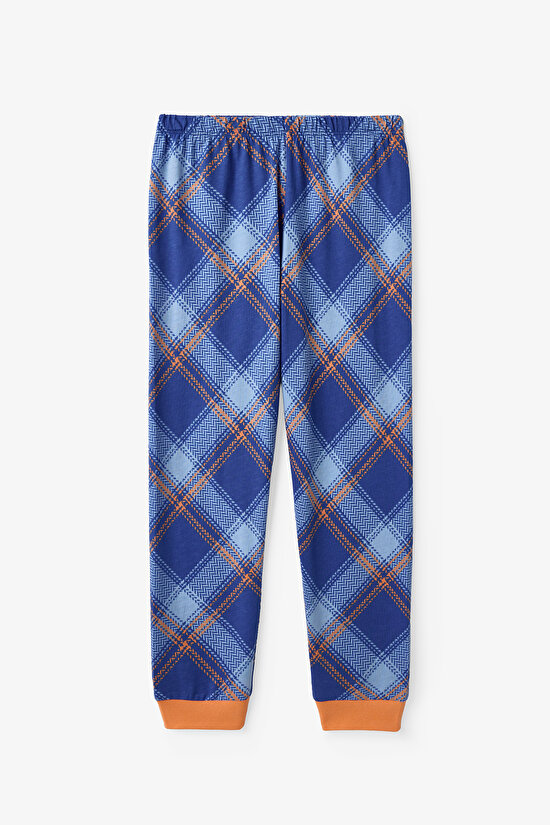 Mavi Erkek Çocuk Cute Tiger 2'li Pijama Takımı - 7