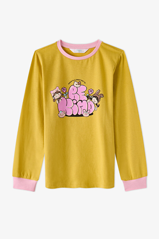 Girls' Kindly Friends Long Sleeve 2 Pack Pyjama Set - 3