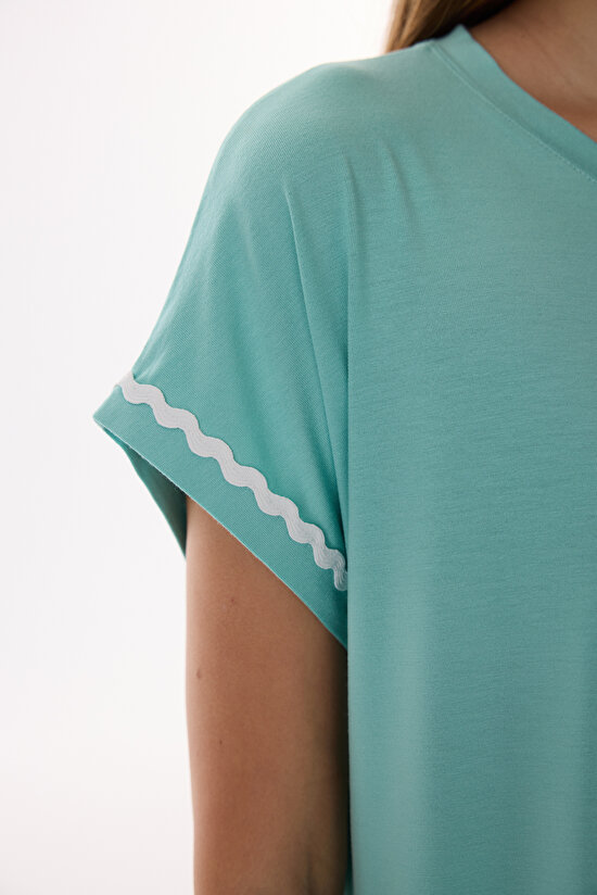 Mint Yeşili Hailey Gecelik - 4