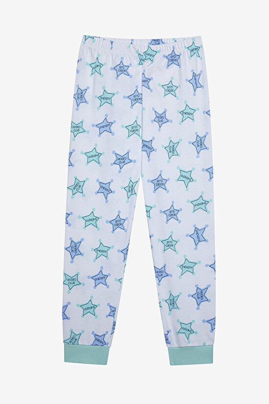 Erkek Çocuk Rodeo Club Pamuklu 2li Çok Renkli Pijama Takımı - 7