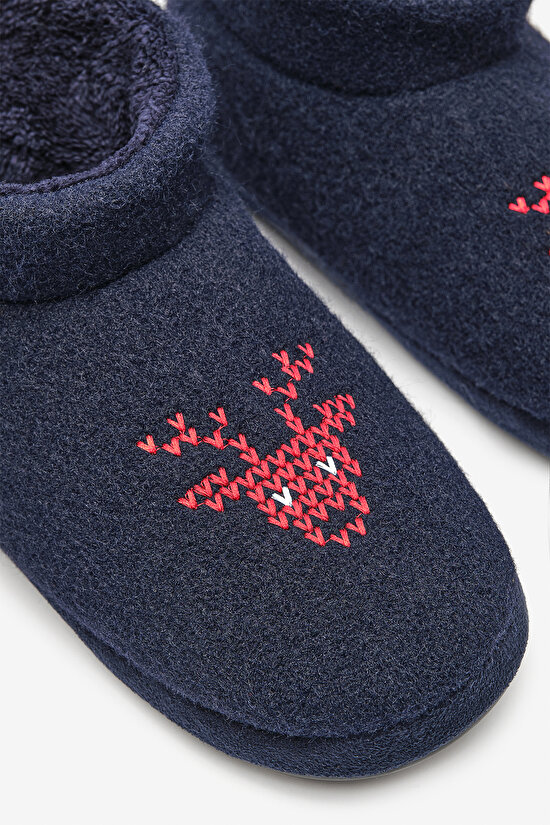 Erkek Newyear Koyu Mavi Ev Botu - 3