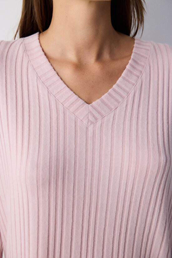 Dusty Pink Pant PJ Set - 3