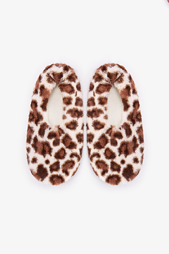 Leopard Fluffy Patik - 1