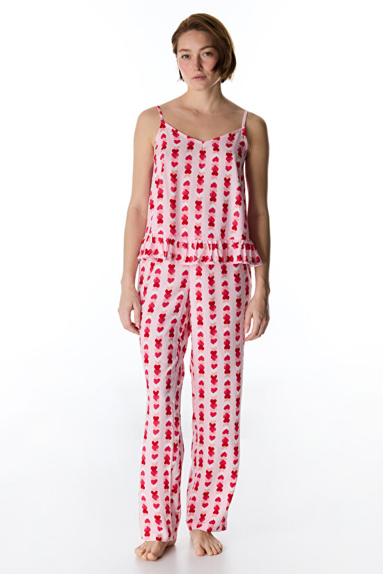 CARRIE NS PANTOLON SE, L, RSL ACIK PEMBE