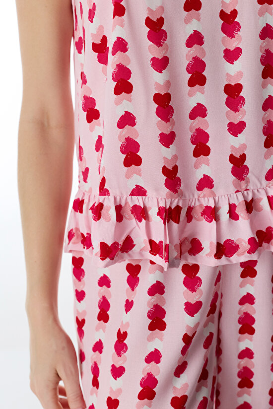 Light Pink Carrie Pants Pajama Set - 4