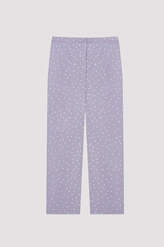 Kız Çocuk Dot Gömlek Pijama Takımı - 3