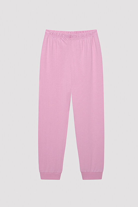 Kız Çocuk Jelly Bear Çok Renkli 2li Pijama Takımı - 4