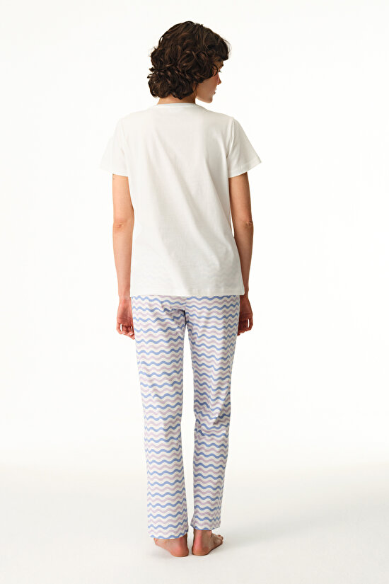 Colorful Pasta La Vista Pants Pajama Set - 2