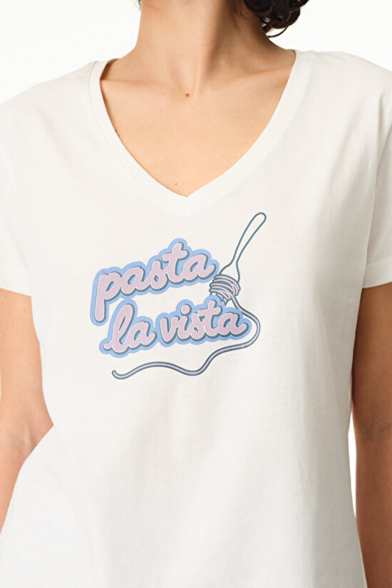 Colorful Pasta La Vista Pants Pajama Set - 3