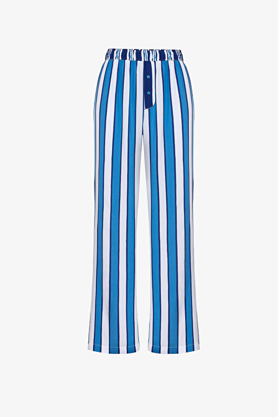 Mavi Vacation Striped Pantolon Pijama Altı - 1