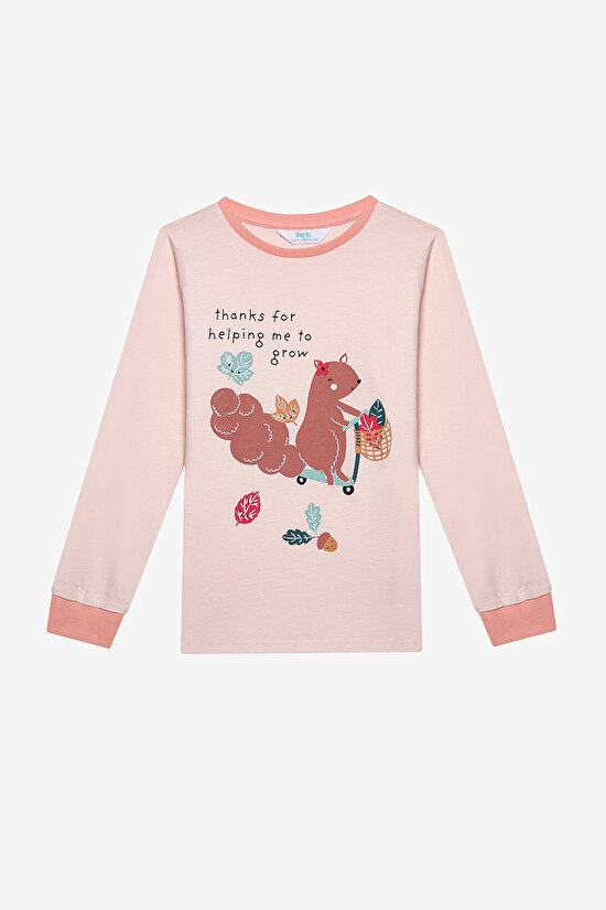 Girls Squirrel 2in1 Multi Colour PJ Set - 6