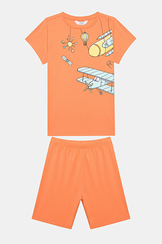 Erkek Çocuk Technology Museum Çok Renkli 2li Pijama Takımı - 5