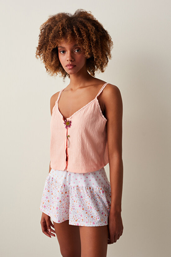 Peach Parfait Button Atlet - 3