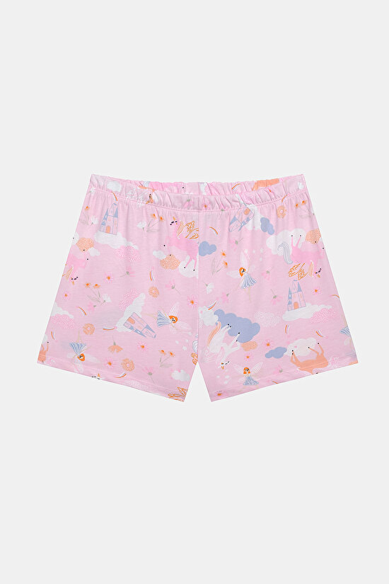 Kız Çocuk Fly Pamuklu 2li Çok Renkli Pijama Takımı - 7