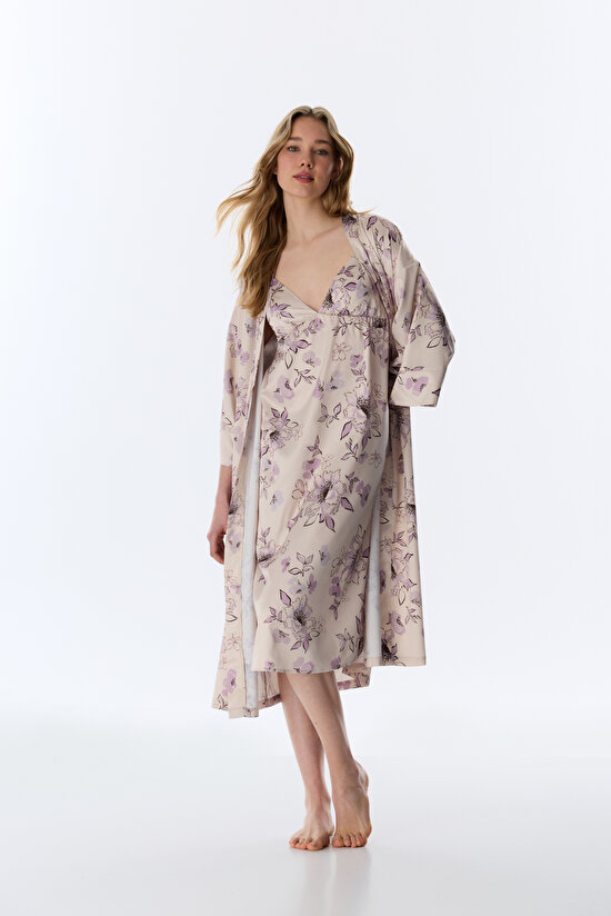 PETAL SATIN SABAHLI, ML, BG25 PASTEL BEJ