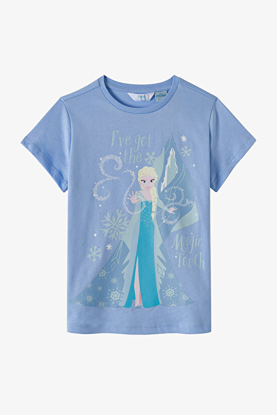 Mavi Kız Çocuk Lic Erkek Çocuk Frozen Pamuklu Pijama Takımı - 2